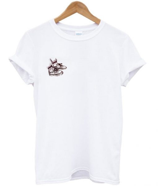 white shoes t-shirt