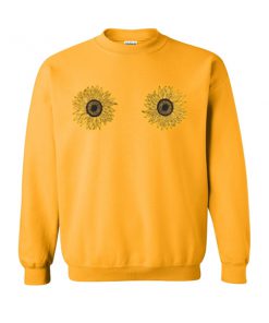 sunflowers boobs sweatshirt