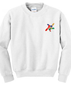 holding hands rainbow sweatshirt