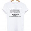just say fuck off t-shirt