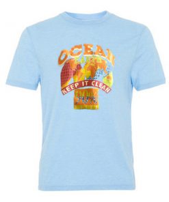ocean earth keep it clean tshirt