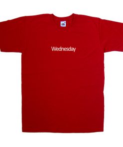 wednesday red tshirt