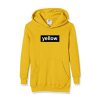 yellow font hoodie