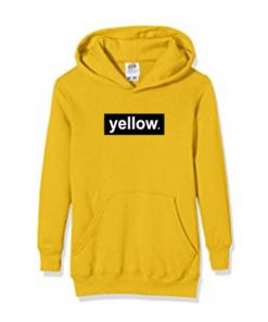 yellow font hoodie