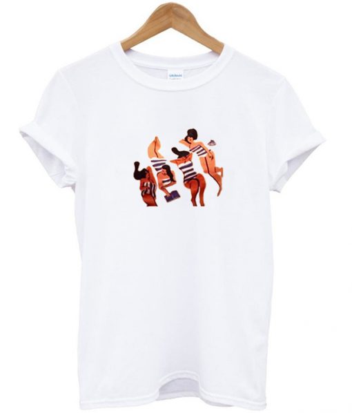 sunbathing woman t-shirt