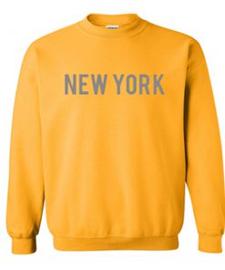 new york font sweatshirt