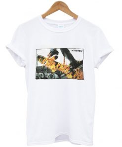 motor oil flame t-shirt