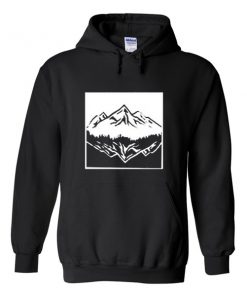 mountain upside down hoodie