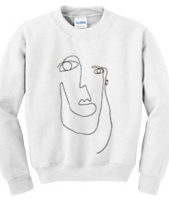 picasso face sweatshirt