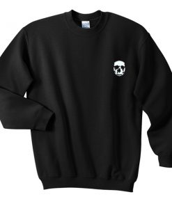 skeleton face sweatshirt