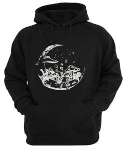 alien on the moon hoodie