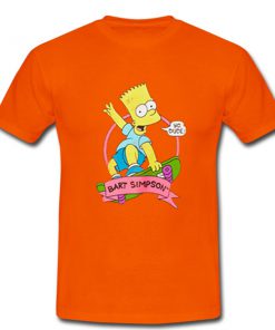 bart simpson skateboard tshirt