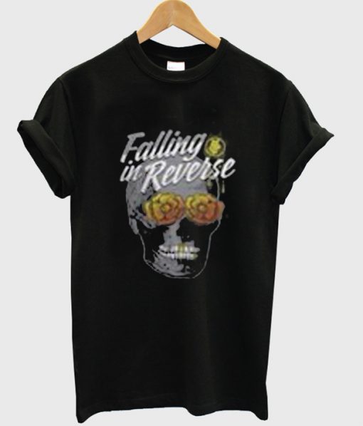 falling in reverse skull t-shirt