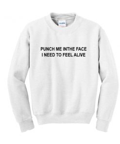 punch me in the face sweatshirt