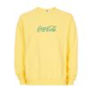 coca cola yellow sweatshirt
