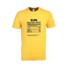 sun nutrition fact tshirt
