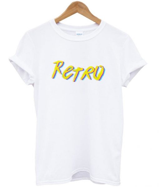 retro font t-shirt