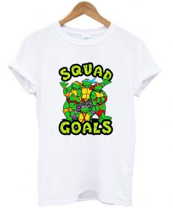 squad goals ninja turtle t-shirt