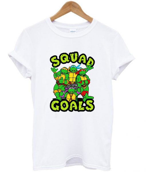 squad goals ninja turtle t-shirt