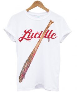 walking dead lucille baseball bat t-shirt