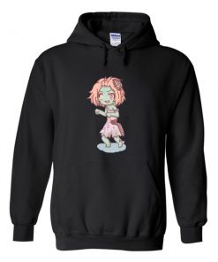 zombie girl anime hoodie
