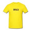 bruce font tshirt