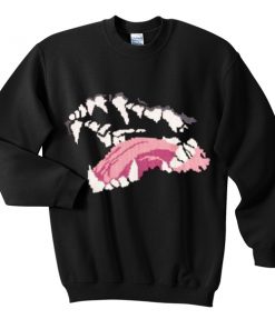 snake mouth sweatshirt
