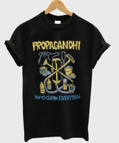 propagandhi how to clean everything t-shirt