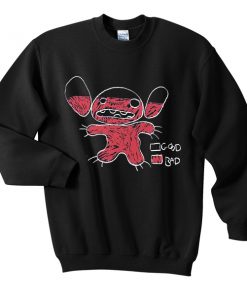 badness level lilo and stitch sweatshirt