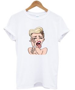 miley cyrus cartoon t-shirt
