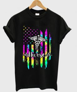 nurse patriotic gift t-shirt