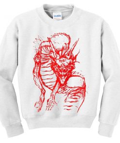 red japanese dragon sweatshirt
