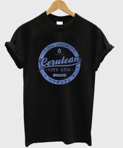 floral lagoon city cerulean t-shirt