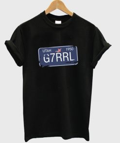 license plate utah t-shirt