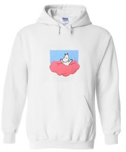 moomin on clouds hoodie