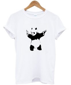 panda with the gun t-shirt