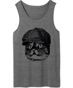 hat cat tank top