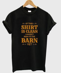 if this shirt is clean t-shirt