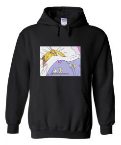 sailor moon stay in bed hoodie