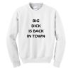 Big Dick Is Back In Town Sweatshirt