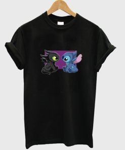 Baby Toothless Dragon and Stitch T shirt