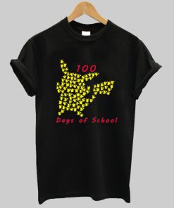 Pokemon Pikachu 100 day of school t-shirt