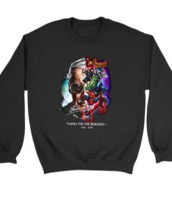 Stan Lee Marvel Endgame Thanks For Memories Sweatshirt