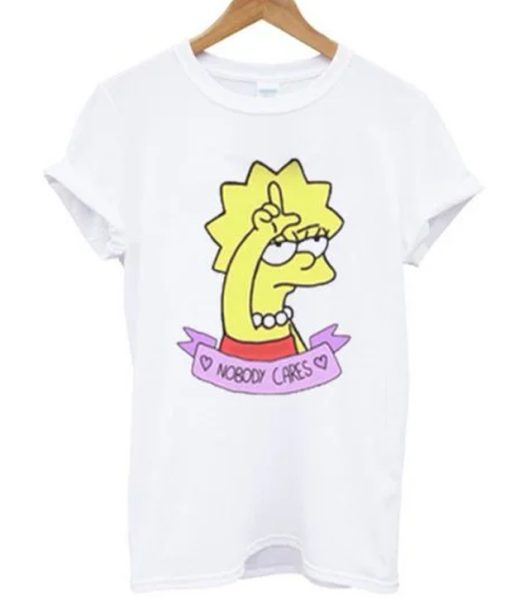 Lisa Simpson Nobody Cares T-shirt
