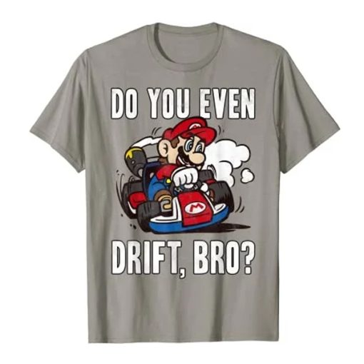 Mario Kart Do You Even Drift Bro Graphic T-Shirt