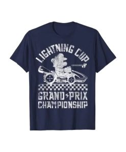 Mario Kart Lightning Cup Faded Graphic T-Shirt