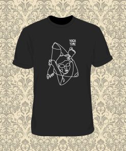 Line Yoga Drawing T Shirt