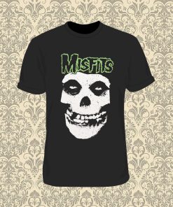 Misfits Green Fiend Skull T Shirt
