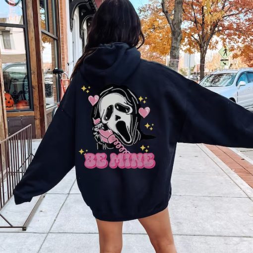 Scream Ghostface Be Mine Hoodie BackScream Ghostface Be Mine Hoodie Back