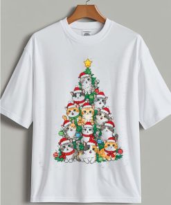 Cat Christmas Tree T Shirt
